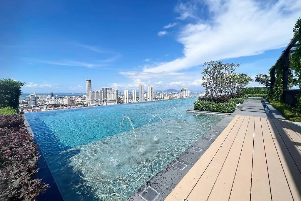 Georgetown Karpal Singh Skypool 3 Car Park Family & Baby-Friendly 10 Pax Luxury Suite Lejlighed George Town