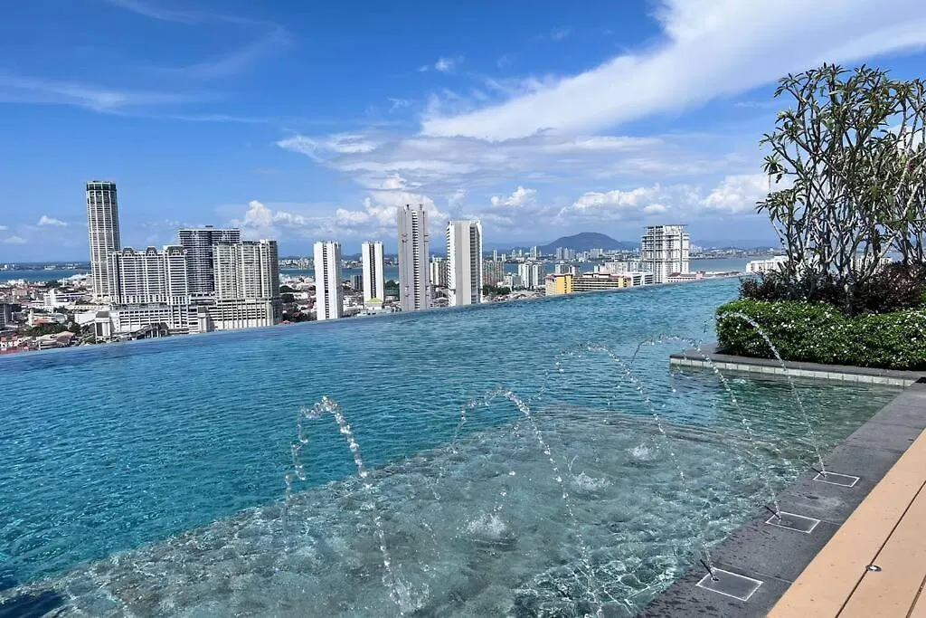 Georgetown Karpal Singh Skypool 3 Car Park Family & Baby-Friendly 10 Pax Luxury Suite Lejlighed